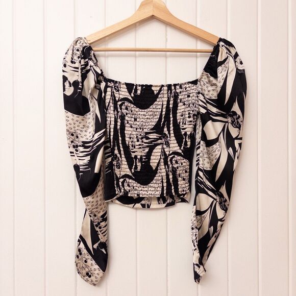 Reformation Pizzaro Silk Top Persephone Size 0 - Picture 8 of 10